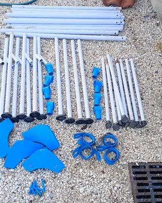 set completo struttura piscina 4 x 2