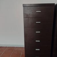 Libreria ponte con faretti + 4 cassettiere