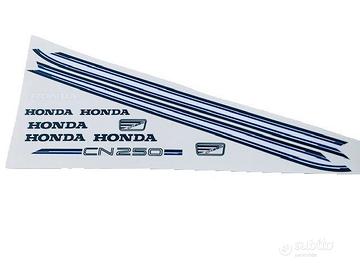 KIT ADESIVI HONDA CN 250 NERO E BLU INF AUFKLEBER 