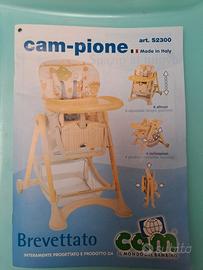 seggiolone pappa cam 