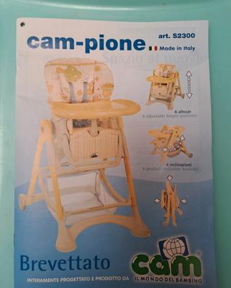 seggiolone pappa cam 