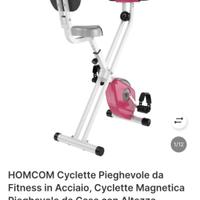 Cyclette come nuova con schienale