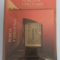  PCMCIA a USB 2.0 CardBus 4 porte 480M adattato