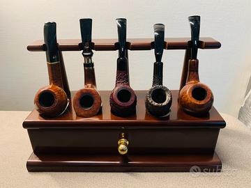 Porta pipe in legno massello