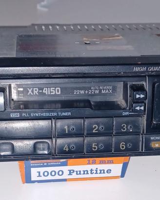 AUTORADIO ANNI 80 SONY XR 4150 DA TESTARE 22 WATT