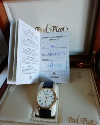 orologio oro quarzo paul picot nuovissimo con scat
