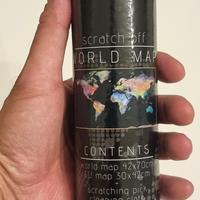 Mappa del mondo da grattare – Scratch Off World