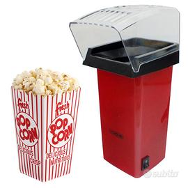MACCHINA POPPER POPCORN ELETTRICA ROSSA PER FARE