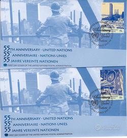 FRANCOBOLLI  NAZIONI UNITE - BUSTE FDC