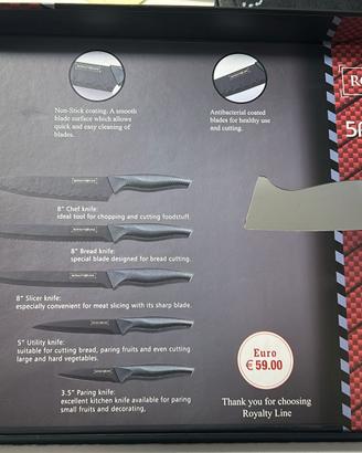 Set coltelli da cucina 