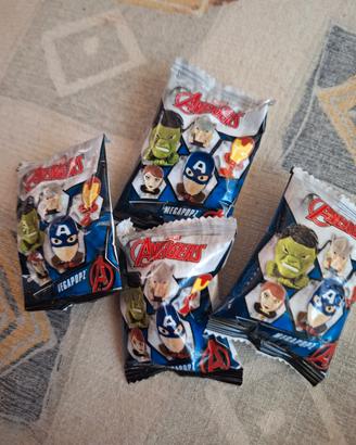 4 bustine avengers vintage collezione 