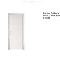 NUOVO PORTA BATTENTE FRASSINO BIANCO 90X210