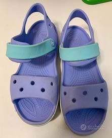 Sandali Crocs Viola e Azzurri Bambina Taglia J2