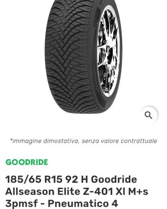 pneumatici 4 stagioni goodride  nuovi  185/65r15