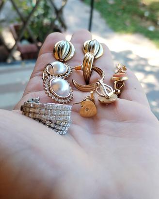 Lotto di Orecchini Vintage e Bijoux Assortiti
