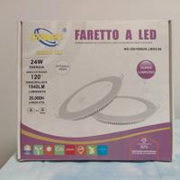 Faretto a LED slim 24W 4000K bianco naturale