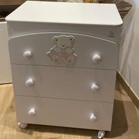 Bagnetto Fasciatoio Italbaby con vaschetta e casse