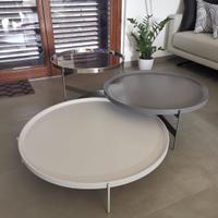 Set tre tavolini da salotto Pianca.