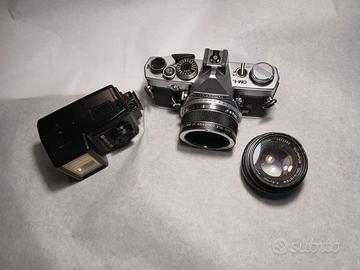 Olympus OM-1 vintage – kit completo 