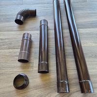 Tubi stufa diametro 8 cm con adattatore