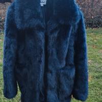 Ecopelliccia blu brand Jakke