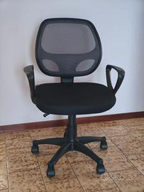 2 sedie ufficio nere