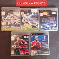 lotto gioco PS3 Pro evolution soccer €15
