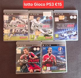 lotto gioco PS3 Pro evolution soccer €15
