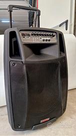 Cassa Attiva Portatile con Batteria e 2 Radiomicro