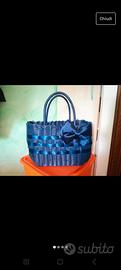 Borsa fiocco blu