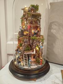 presepe in campana di vetro 