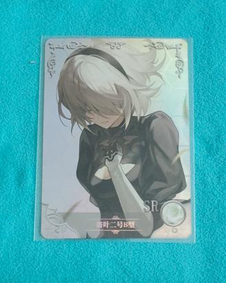 Carta collezionabile 2B dal gioco Nier Automata