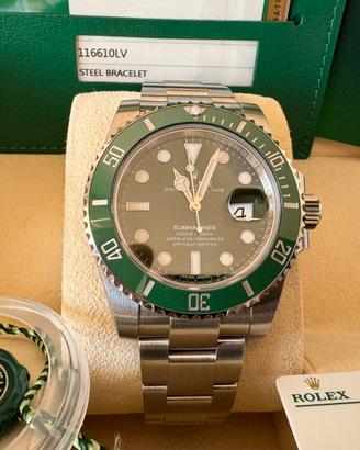 Rolex Submariner verdone 116610lV nuovo 2020