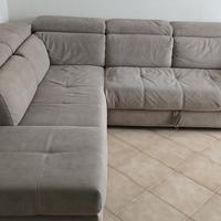 Divano angolare con contenitore