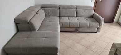 Divano angolare con contenitore