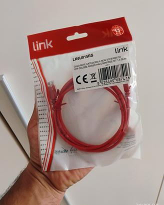 Lotto 50 Cavi di Rete Ethernet Cat 6 Slim 1.5m 