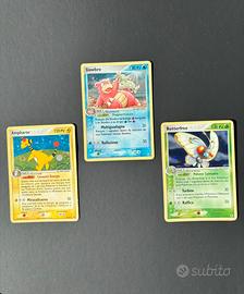 Trio Carte Pokemon Ampharos Slowbro Butterfree