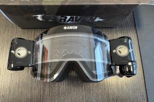 Maschera Cross Raven Edge Roll-Off NUOVA