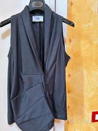 Gilet sartoriale IXOS grigio asimmetrico T40