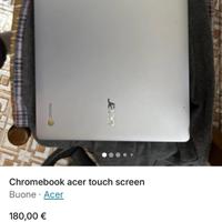 Chromebook acer touch screen