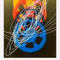 serigrafia su carta dorata