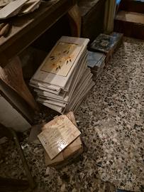 Stock piastrelle da campionario vintage