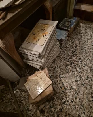 Stock piastrelle da campionario vintage