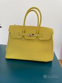 Borsa in pelle stile Birkin