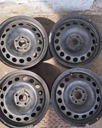 4 - CERCHI IN LAMIERA OPEL 6,5X16 5X105 ET39 CB 56