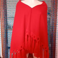 Scialle Vintage 1970s Françoise Guerin Paris Lana