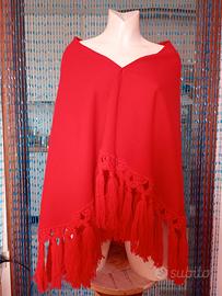 Scialle Vintage 1970s Françoise Guerin Paris Lana