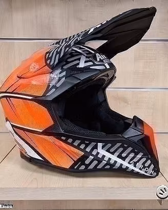 AIROH Casco Cross Wraap - Idol - Orange