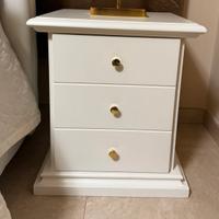 Letto cester bianco con cassettone+ 2 comodini