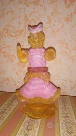 Scultura di una dama in vetro di Murano oro 24kt